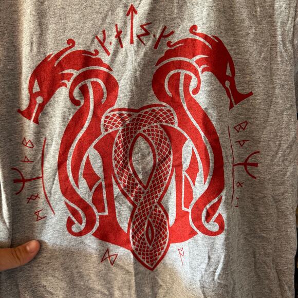 God of War Loot Gaming T-Shirt Men’s Small Gray Red 2018 PlayStation Official - Picture 6 of 6